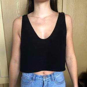 Black crop top